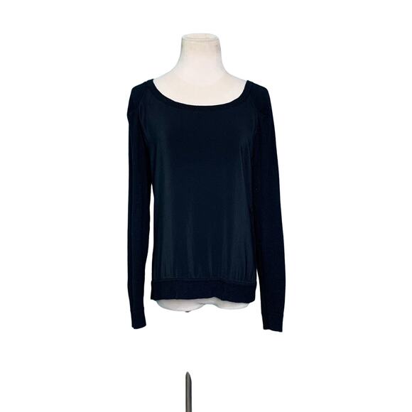 Jaye.e black long sleeves casual top size M - Picture 1 of 8